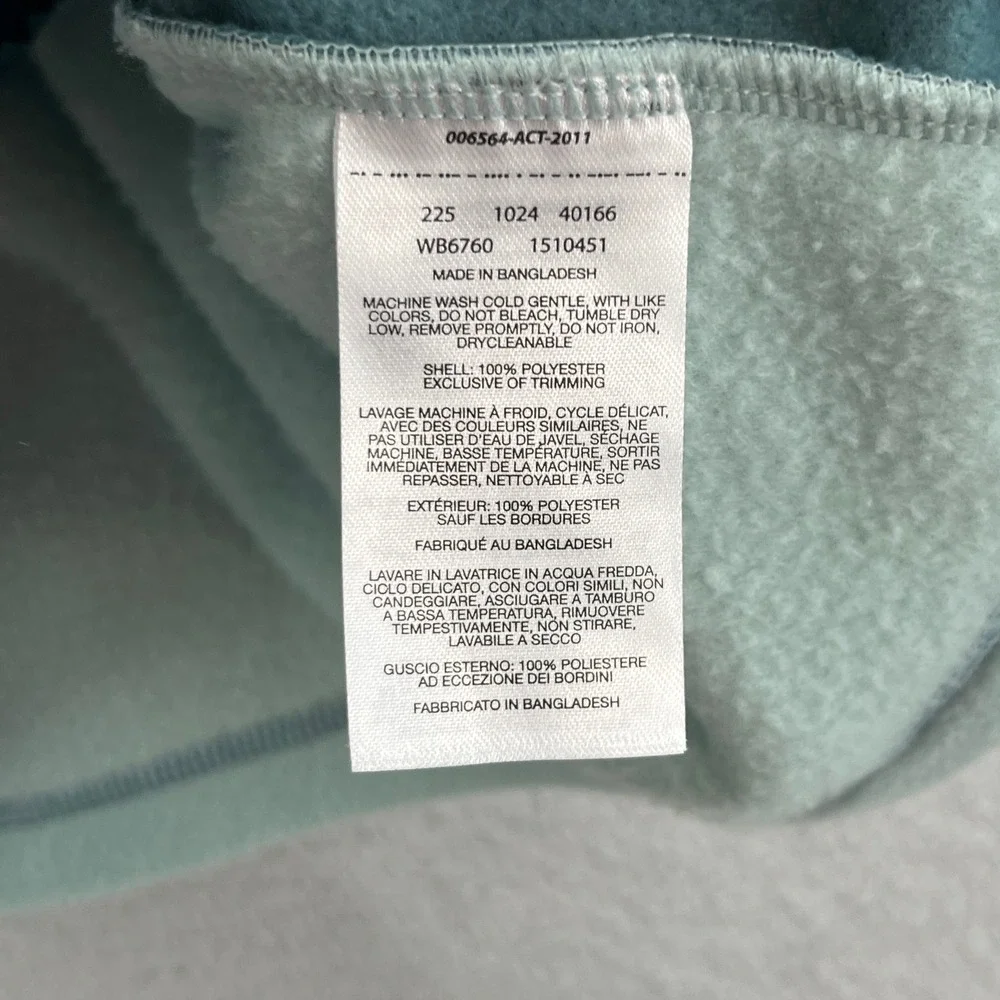 Columbia Benton Springs Girl L Teal Mint Fleece Full Zip Jacket Outdoor Coat